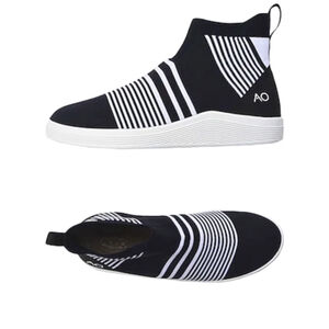 Adno Striped Sock Sneaker Bootie